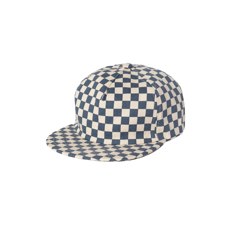 Kids Checkerboard Hat Slate