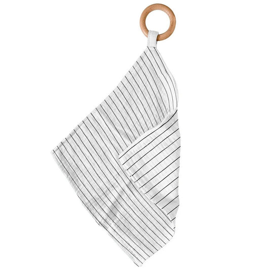Pencil Stripes Bamboo Blankie Teether