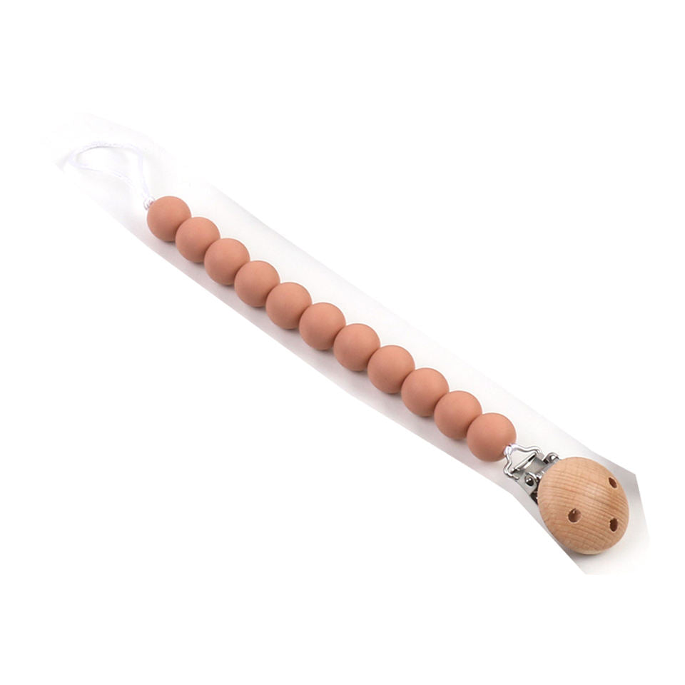 Silicone Bead Pacifier Clip